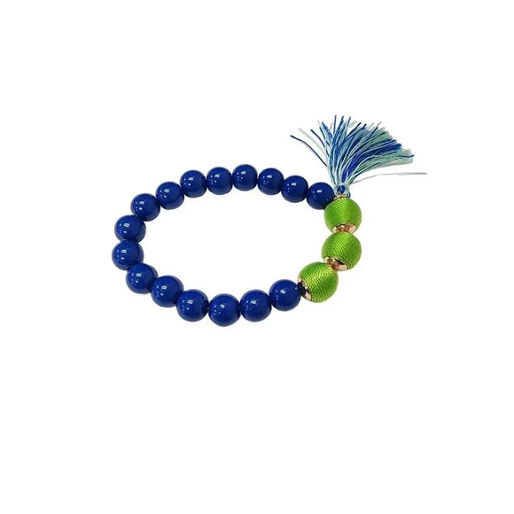 Vintage Blue Beads Chakra Style Bracelet – Approx 6.50 inches - Picture 1 of 1